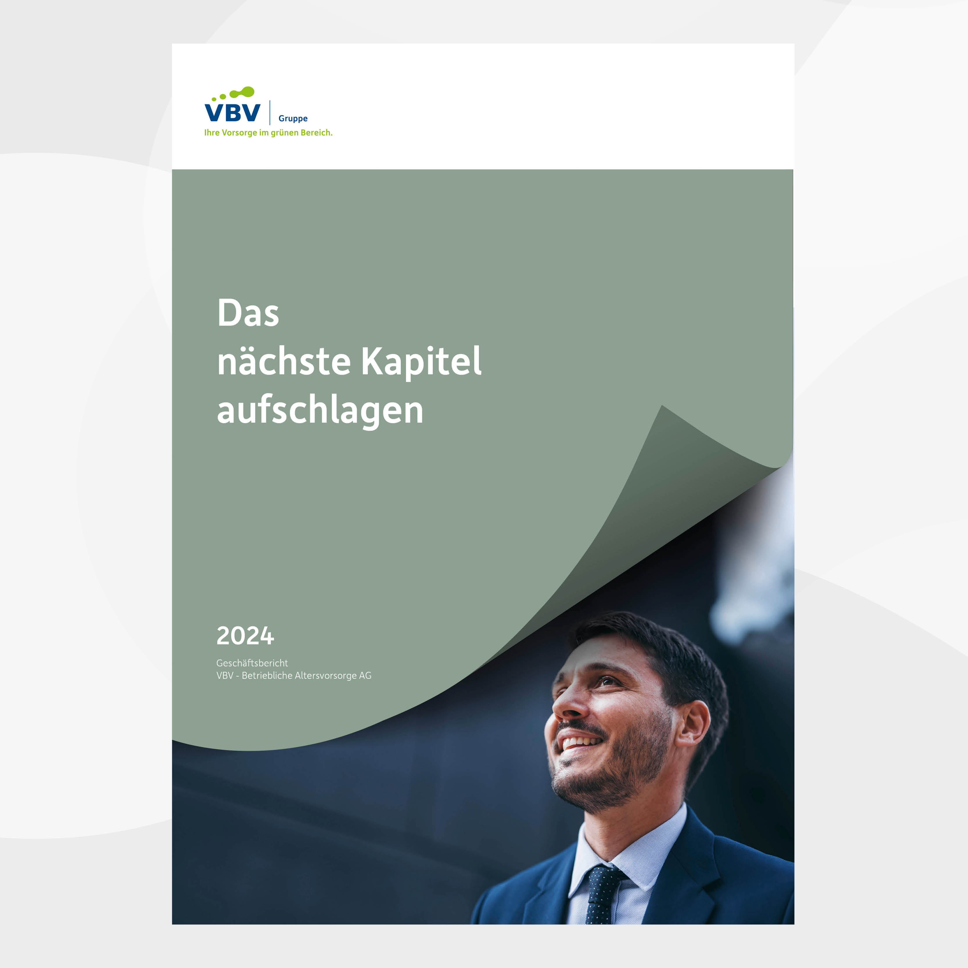 Titelseite des Geschäftsberichts der VBV-Gruppe von 2024