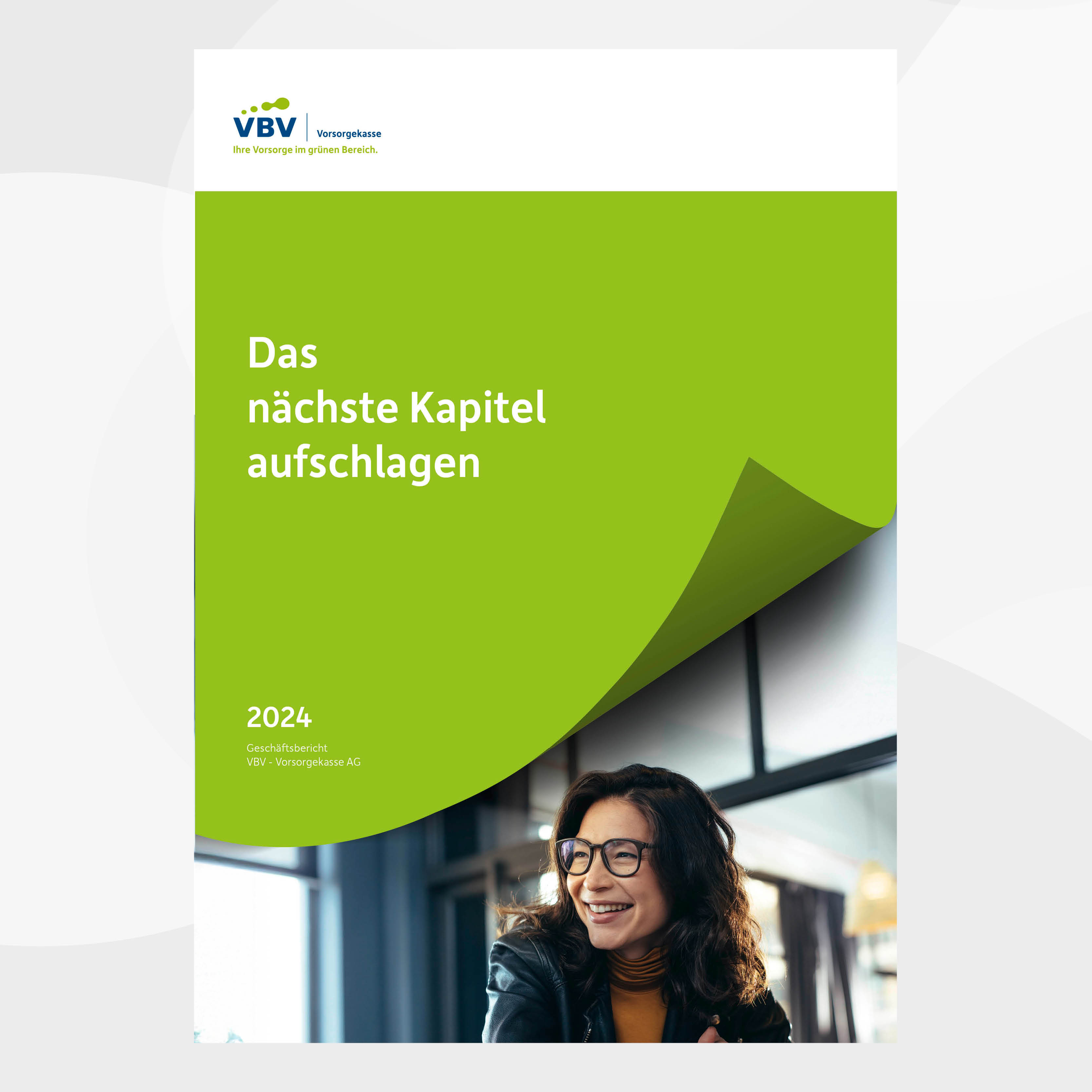 Titelseite des Geschäftsberichts der VBV-Vorsorgekasse von 2024