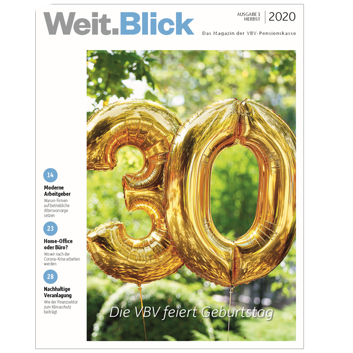 VBV-Pensionskasse Cover WeitBlick Ausgabe 1_2020