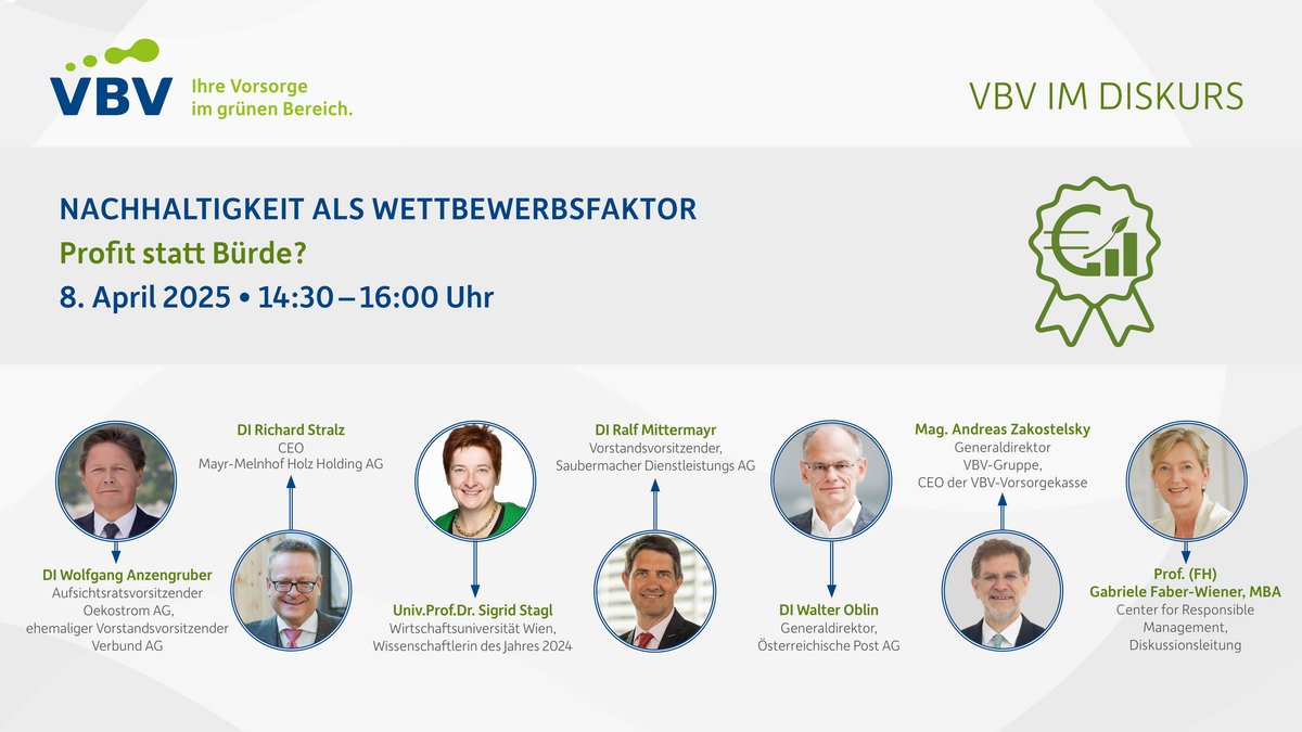 „VBV im Diskurs“ feiert Jubiläum: Nachhaltigkeit wichtiger denn je