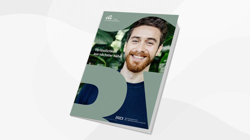 Titelseite des Nachhaltigkeitsberichts der VBV-Gruppe 2023