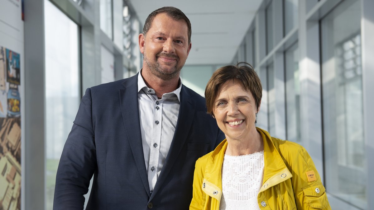 Rudolf Simader (VBV-Pensionskasse) und Johanna Hummelbrunner (Bosch)