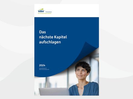 Titelseite des Geschäftsberichts der VBV-Pensionskasse von 2024