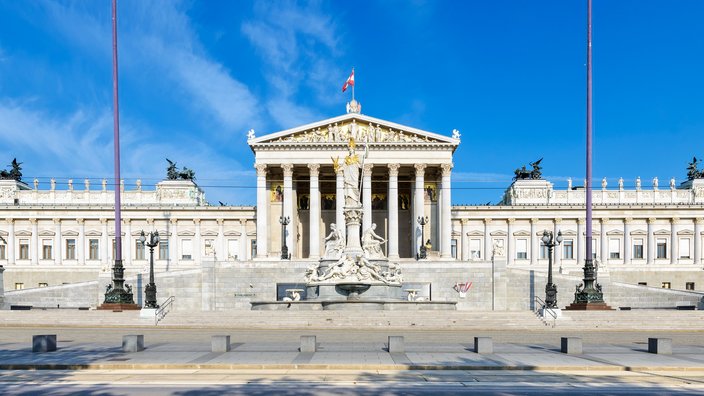 Foto des Österreichischen Parlaments in Wien