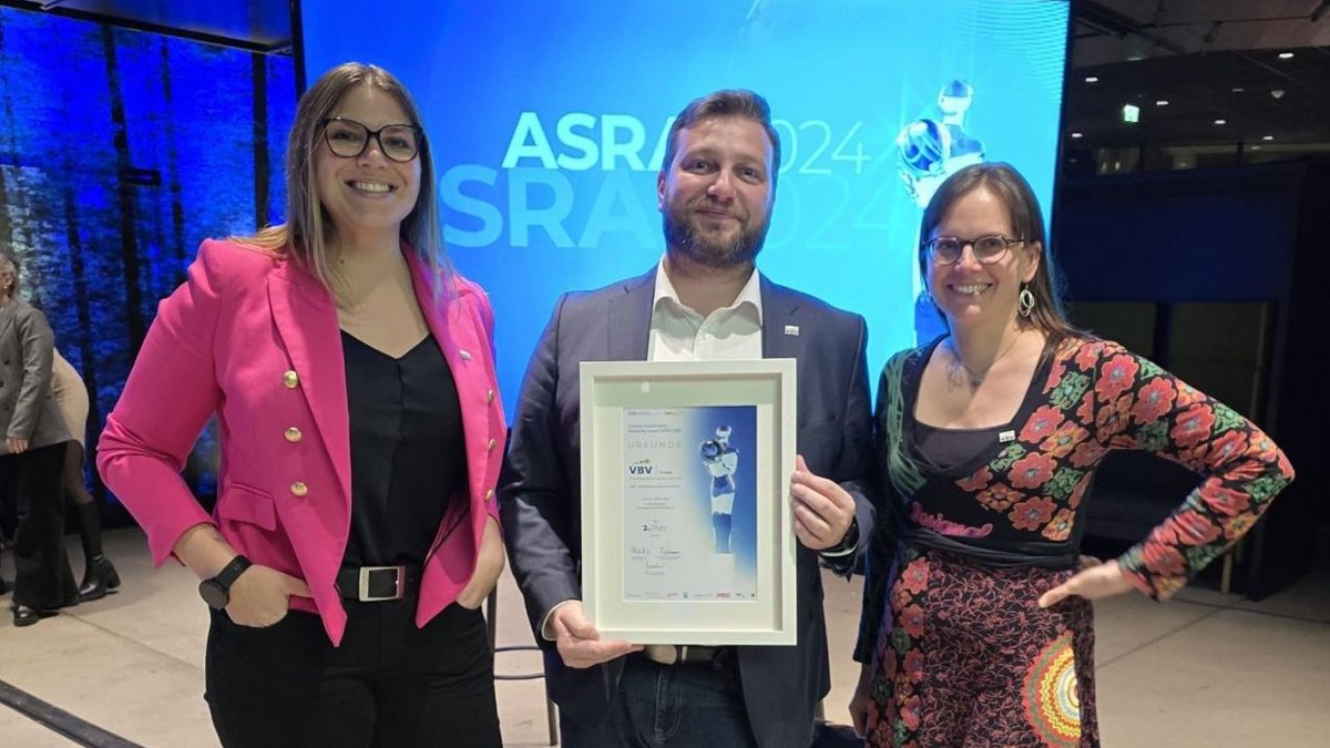 Das Bild zeigt das VBV-Team bei der ASRA Verleihung 2024. 
