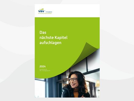 Titelseite des Geschäftsberichts der VBV-Vorsorgekasse von 2024