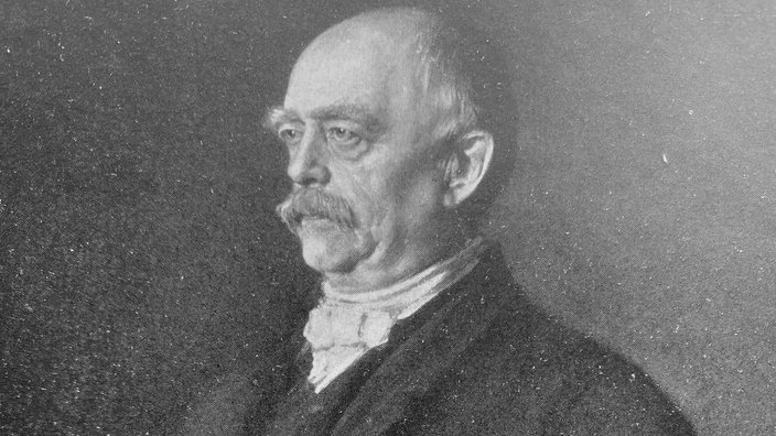 Porträtbild des deutschen Reichkanzlers Otto von Bismarck