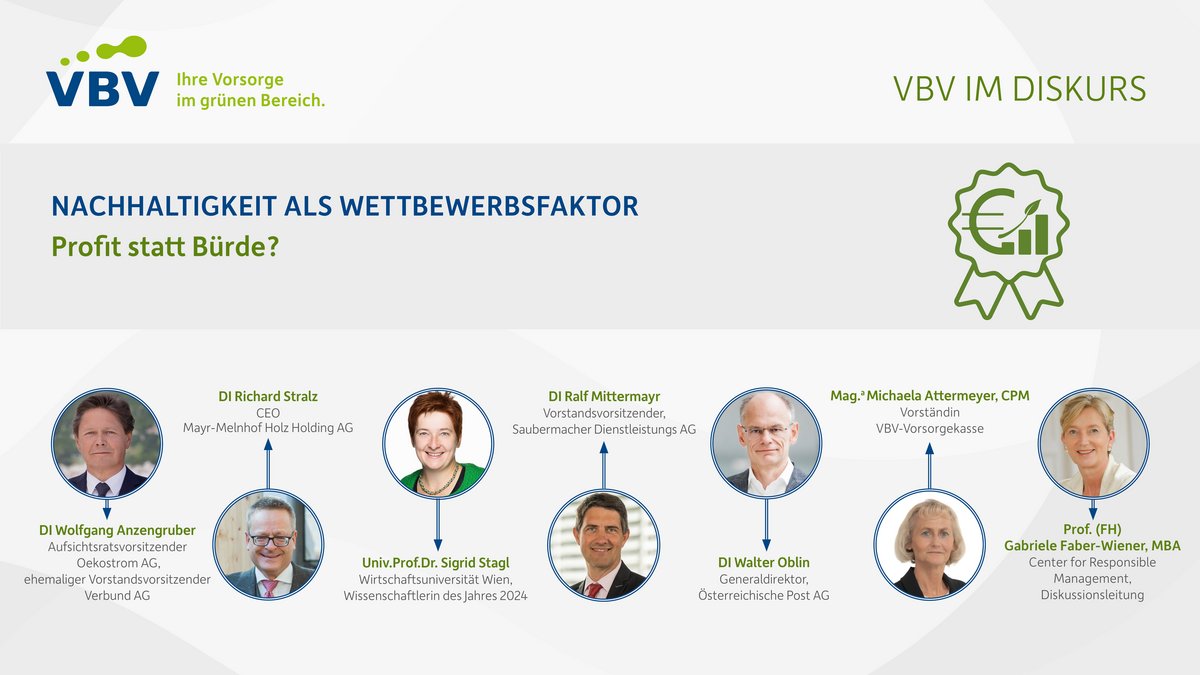 Nachhaltigkeit als Wettbewerbsfaktor | 9. Reihe von VBV im Diskurs