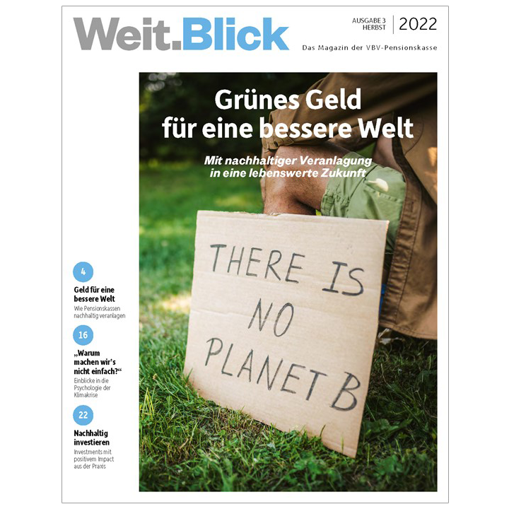 VBV-Pensionskasse Cover WeitBlick Ausgabe 3_2022