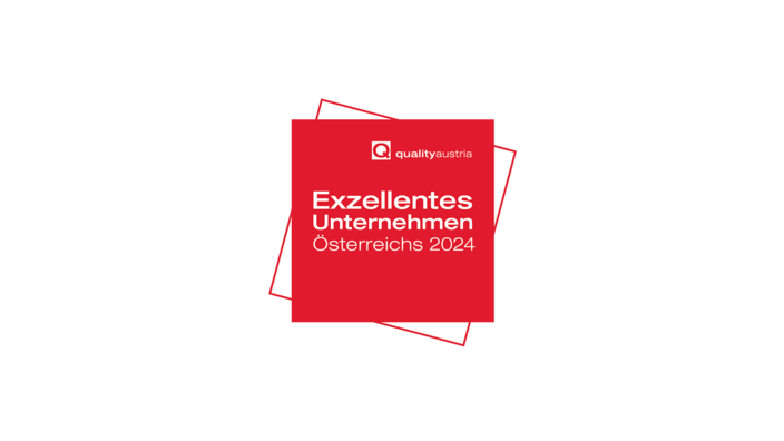 Das Bild zeigt das Siegel der EFQM für exzellente Unternehmen. 