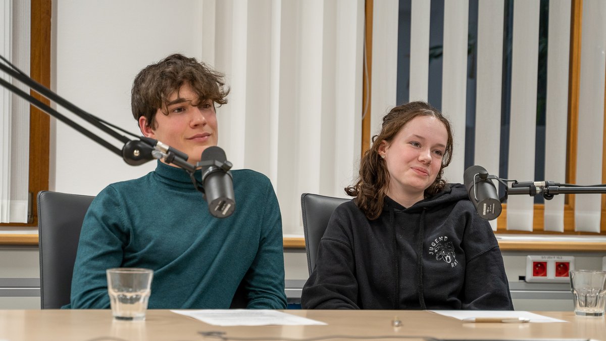 Smilla Buschbom und Jonathan Unger, Vertreter:innen des österreichischen Jugendrats