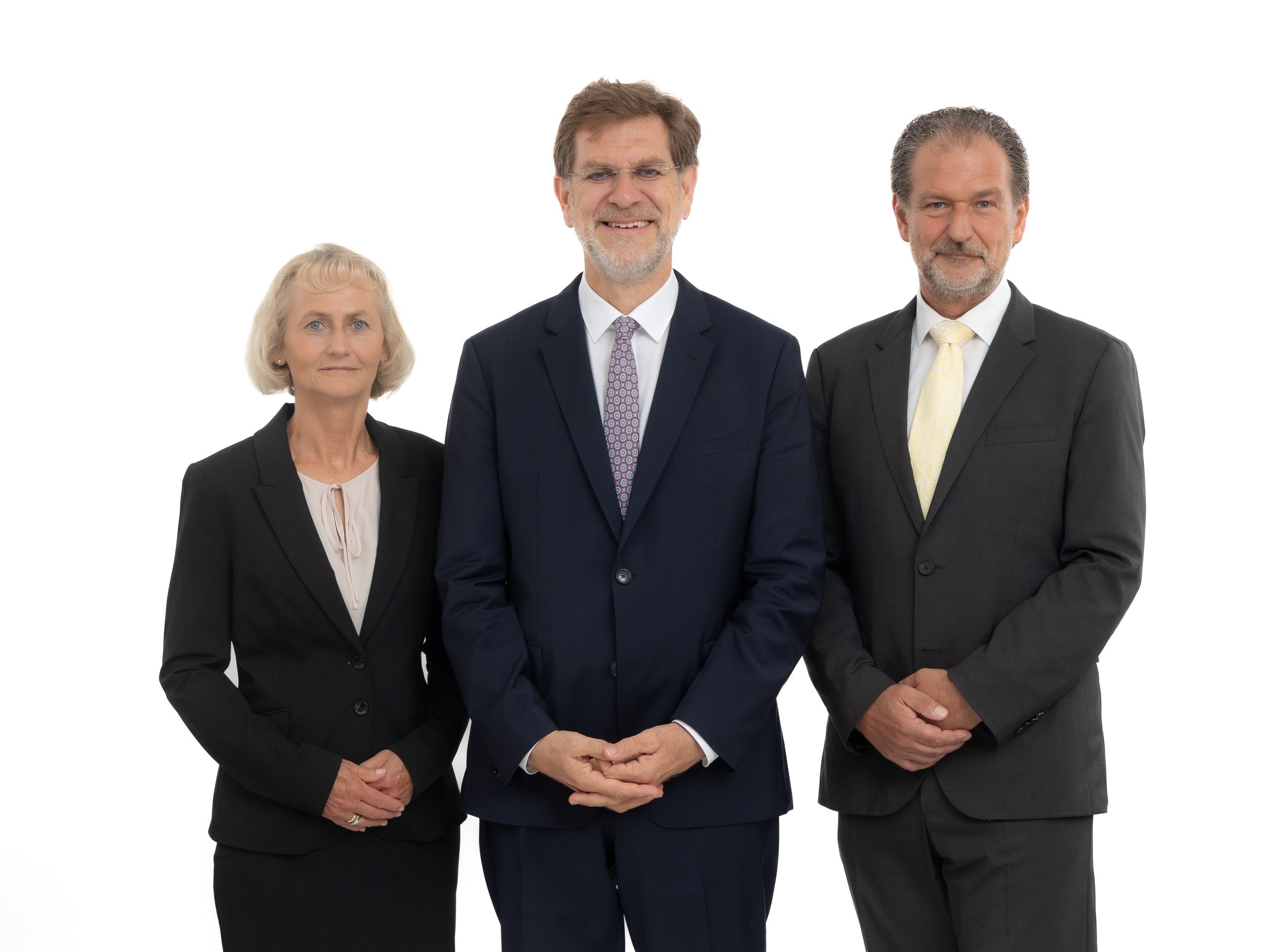 Der Vorstand der VBV-Vorsorgekasse bestehend aus Michaela Attermeyer (Mitglied des Vorstandes), Andreas Zakostelsky (Vorstandsvorsitzender), Martin Vörös (Mitglied des Vorstandes)